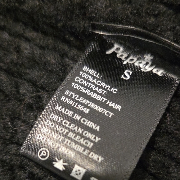 Chic Black Rabbit Fur Hooded Vest - Picture 9 of 12